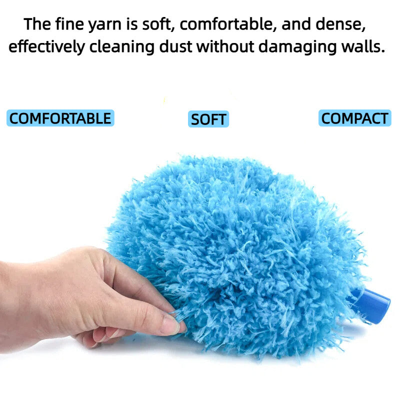 Ceiling Fan Duster Absorb Dust Save Strength Adjustable Telescopic Removable Washable Super Cilia Brush