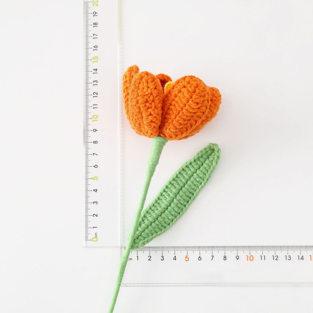 Handmade Crochet Flower Bouquet - Everlasting Rose/Sunflower for Home & Office Decor - Birthday, Anniversary Gift