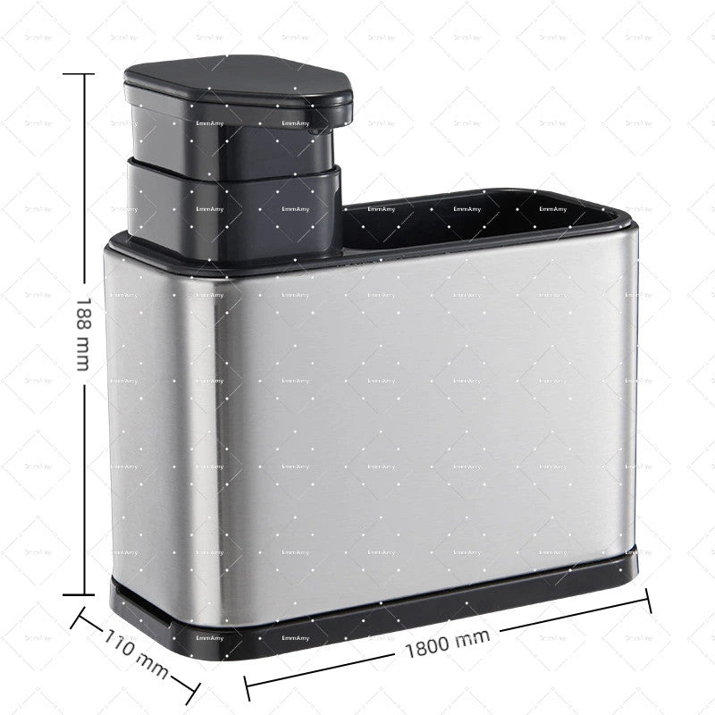 Kitchen Storage Stainless Steel Utensil Knife Cutlery Holder Organiser -Spoon Fork Chopsticks Water Drainer