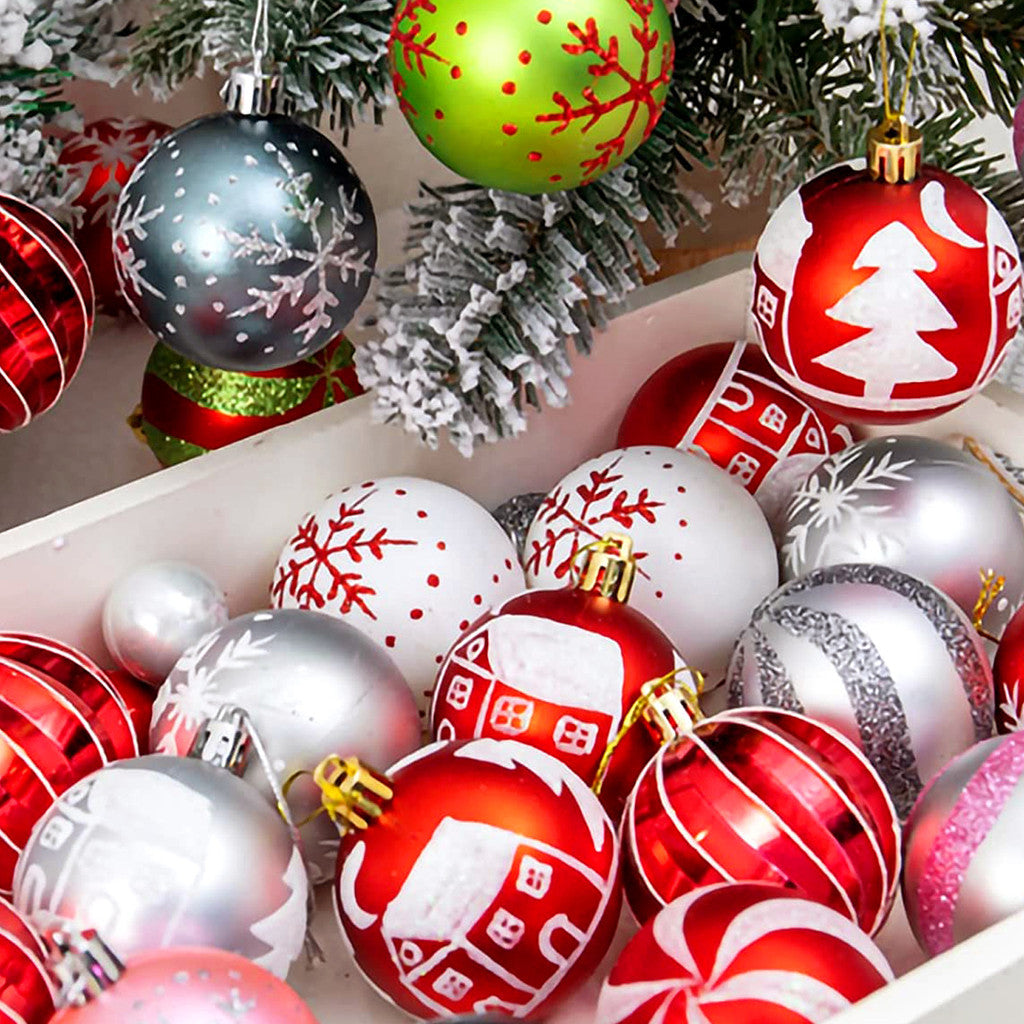 Christmas tree Balls Hanging Baubles Bundle Box Christmas Ornaments Party / Event / Home Decoration