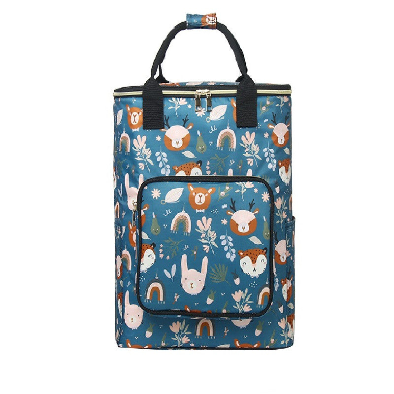 Heavy Duty Foldable Shopping Trolley with Wheels | Retractable Grocery Cart | Portable Supermarket Trolley Bag