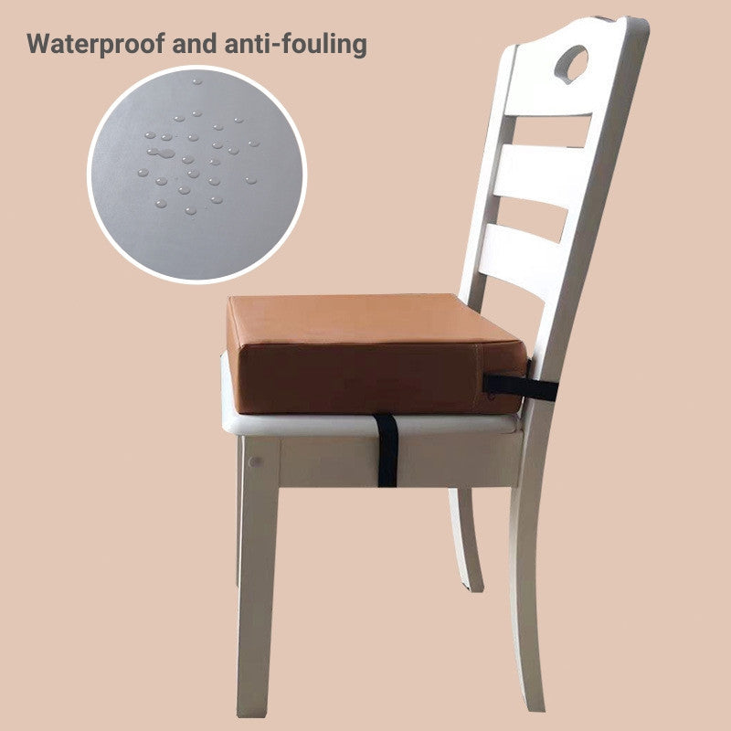 Baby Booster Cushion Seat Pad - Waterproof High-Density Sponge for Kids Chair with Breathable PVC Leather (Non-Slip)
