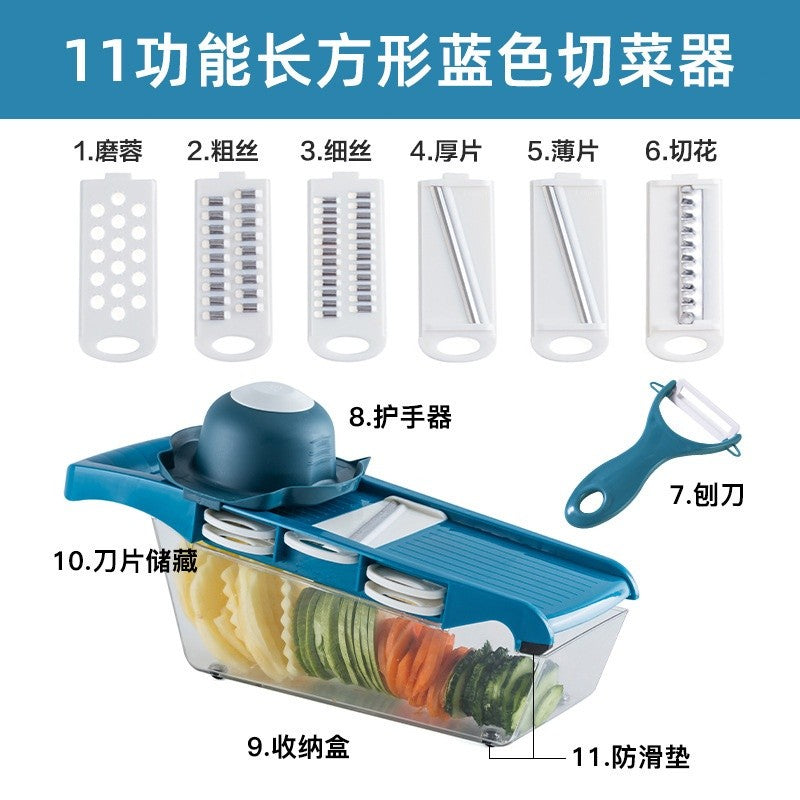 【SG Ready Stock】Vegetable Cutter / Vegetable Chopper with Basket for Fruits Vegetables