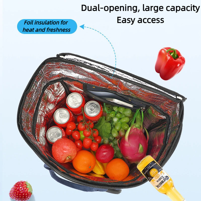 Heavy Duty Foldable Shopping Trolley with Wheels | Retractable Grocery Cart | Portable Supermarket Trolley Bag