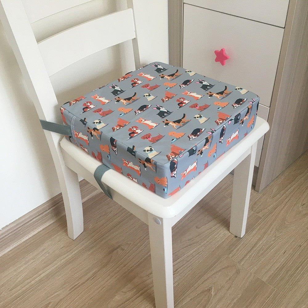 Baby Booster Cushion Seat Pad - Waterproof High-Density Sponge for Kids Chair with Breathable PVC Leather (Non-Slip)