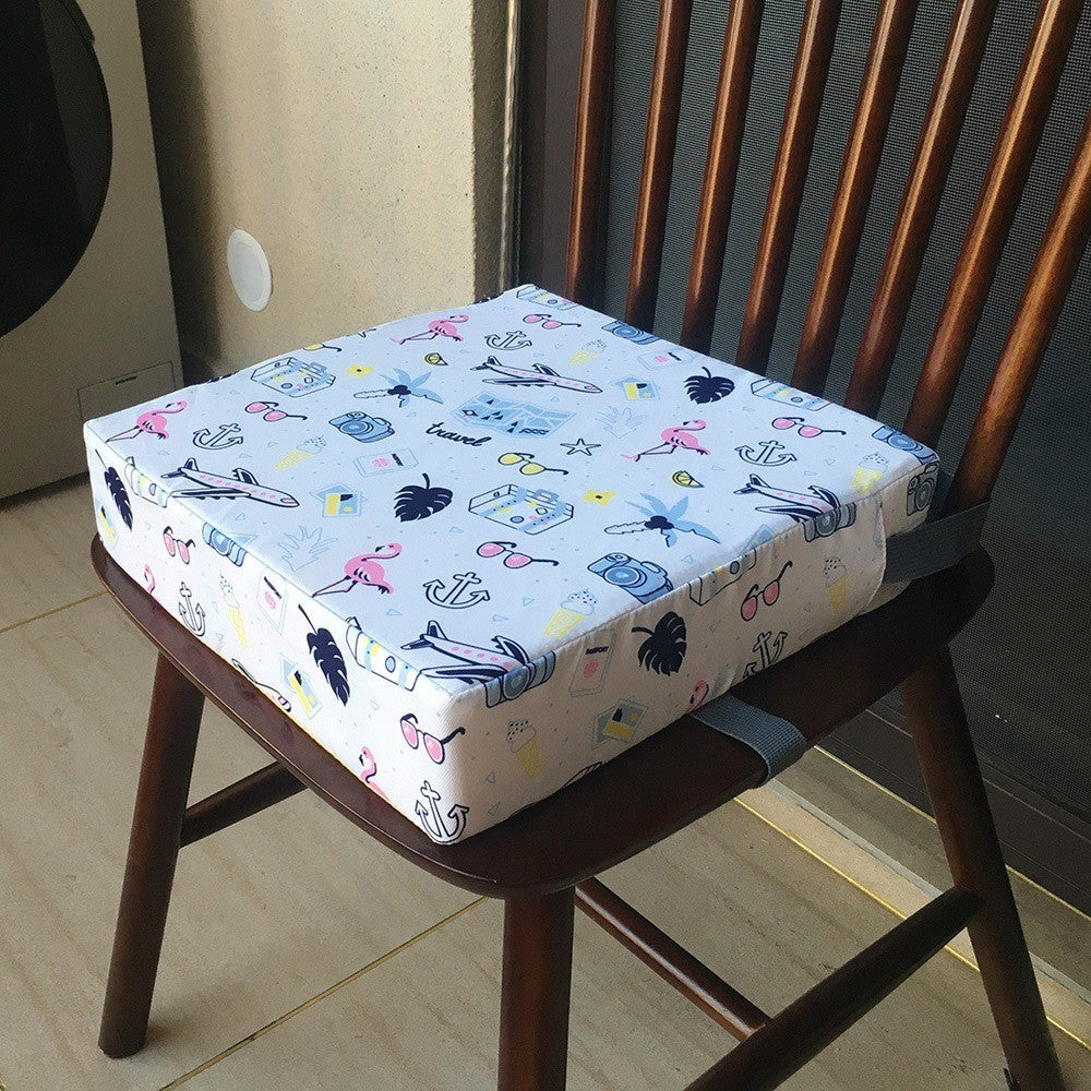 Baby Booster Cushion Seat Pad - Waterproof High-Density Sponge for Kids Chair with Breathable PVC Leather (Non-Slip)