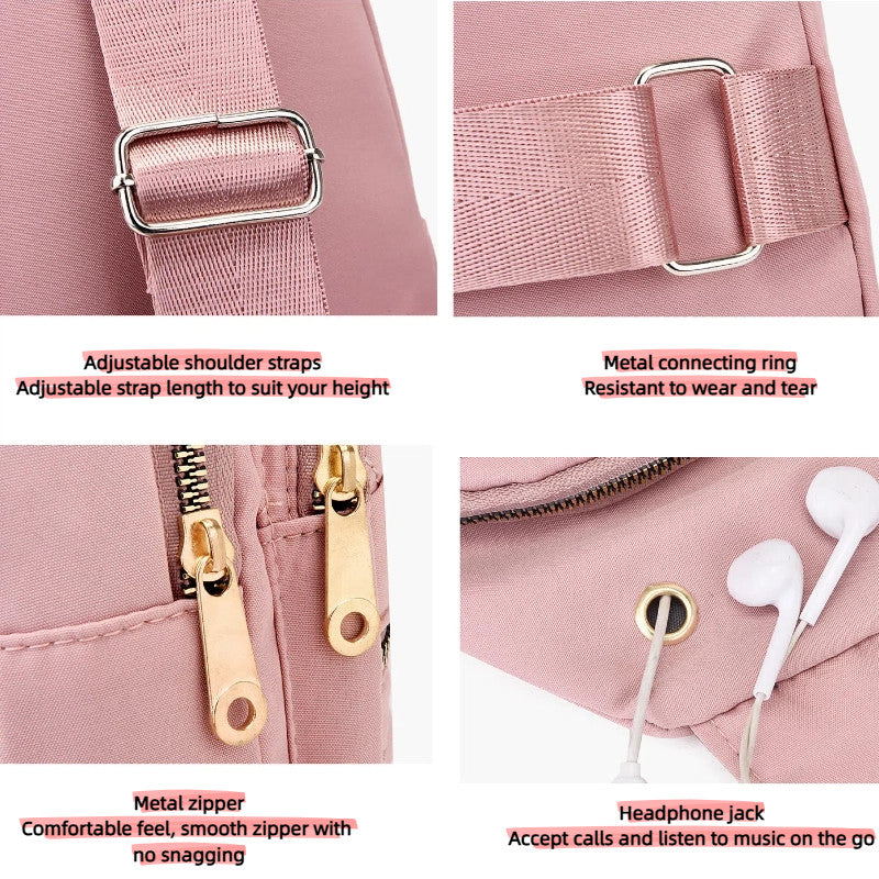 Crossbody Shoulder Bag Oxford Cloth Chest Bag Lightweight Versatile for Sports Outdoor Casual for Women (New Style)