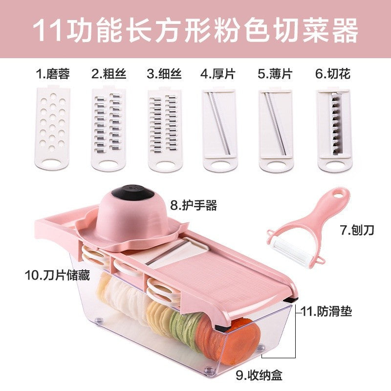 【SG Ready Stock】Vegetable Cutter / Vegetable Chopper with Basket for Fruits Vegetables