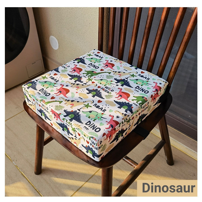 Baby Booster Cushion Seat Pad - Waterproof High-Density Sponge for Kids Chair with Breathable PVC Leather (Non-Slip)