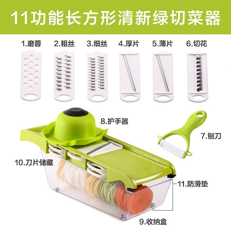 【SG Ready Stock】Vegetable Cutter / Vegetable Chopper with Basket for Fruits Vegetables