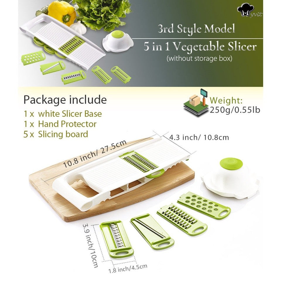 【SG Ready Stock】Vegetable Cutter / Vegetable Chopper with Basket for Fruits Vegetables
