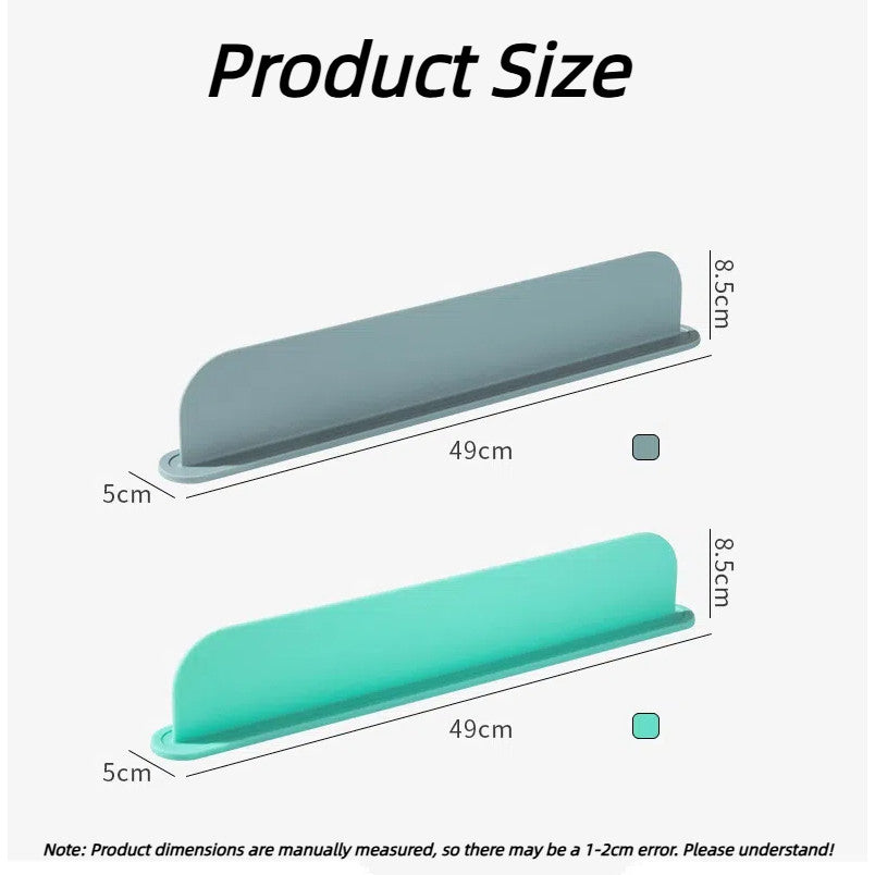 Silicone Kitchen Splash Guard for Sink Countertop, Dish Washing Waterproof Anti-Splash Barrier Suction Cup Design