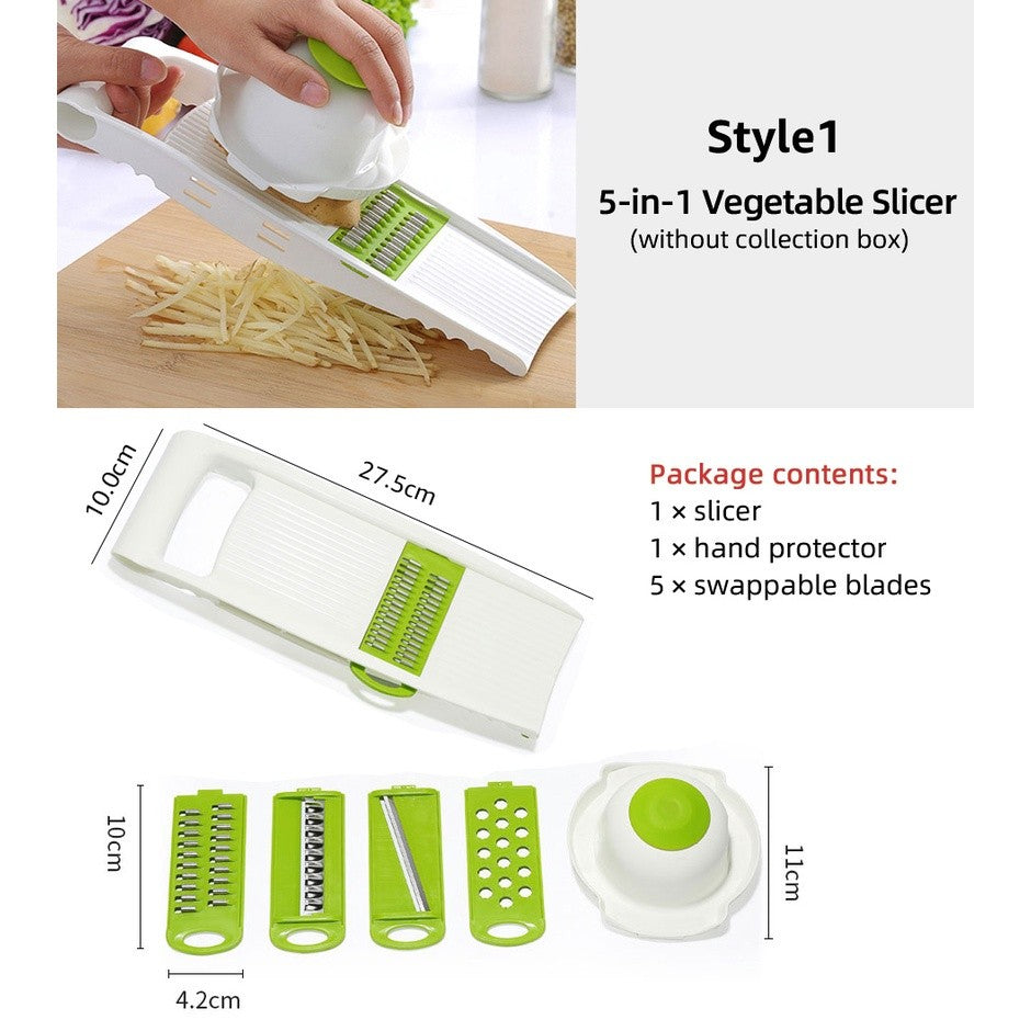 【SG Ready Stock】Vegetable Cutter / Vegetable Chopper with Basket for Fruits Vegetables