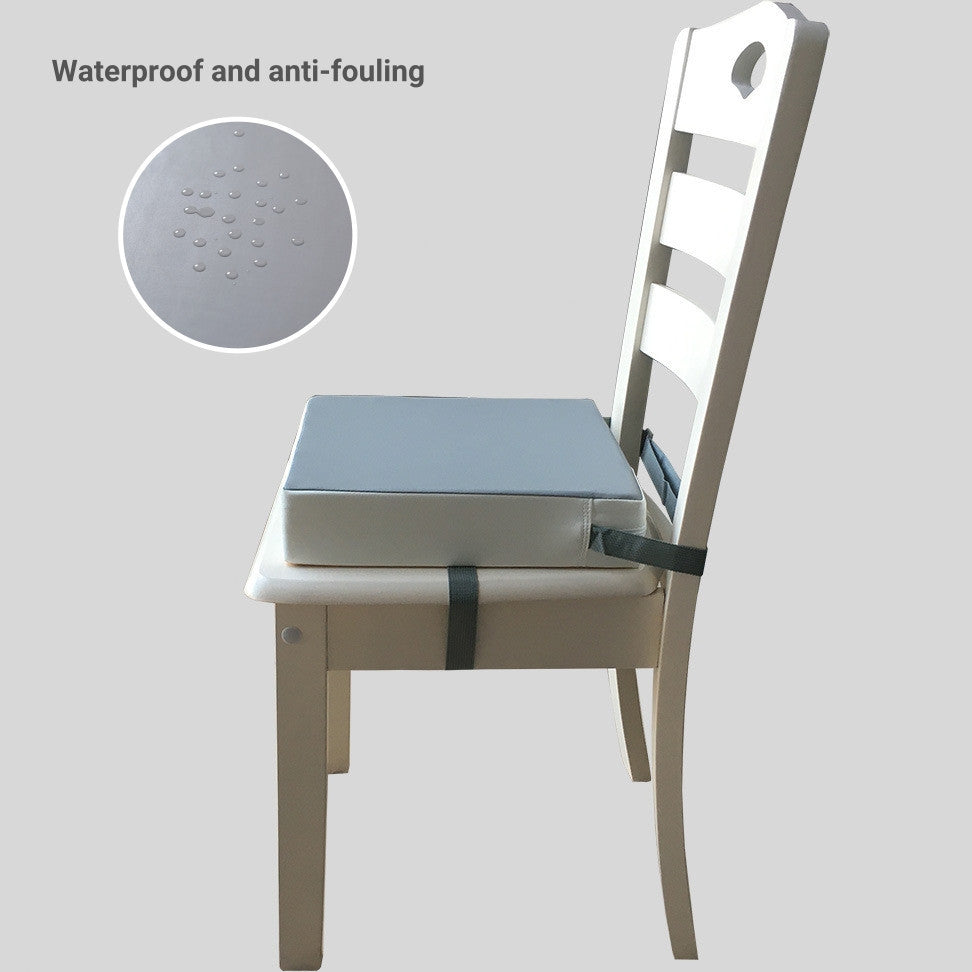 Baby Booster Cushion Seat Pad - Waterproof High-Density Sponge for Kids Chair with Breathable PVC Leather (Non-Slip)