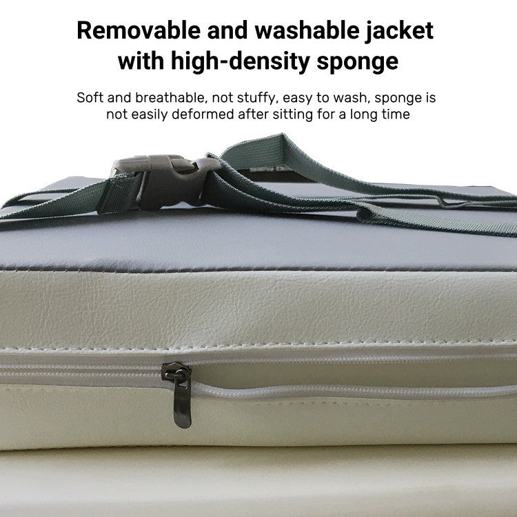 Baby Booster Cushion Seat Pad - Waterproof High-Density Sponge for Kids Chair with Breathable PVC Leather (Non-Slip)