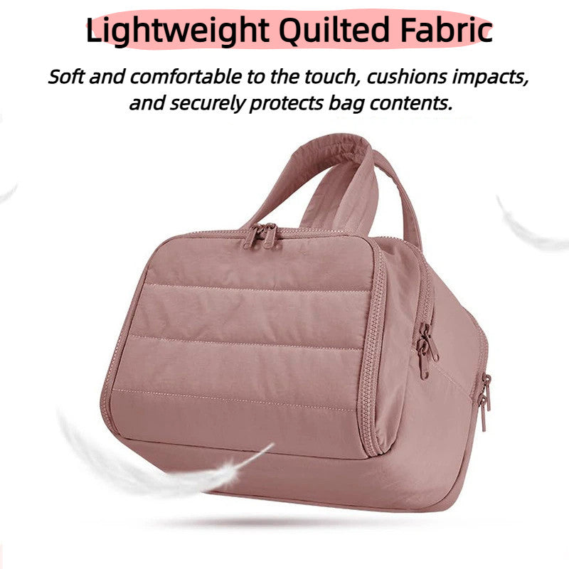 4-in-1 Puffy Multi-Functional Toiletry Bag– Large Capacity Waterproof Travel Luggage/Cosmetic Organizer Makeup Pouch