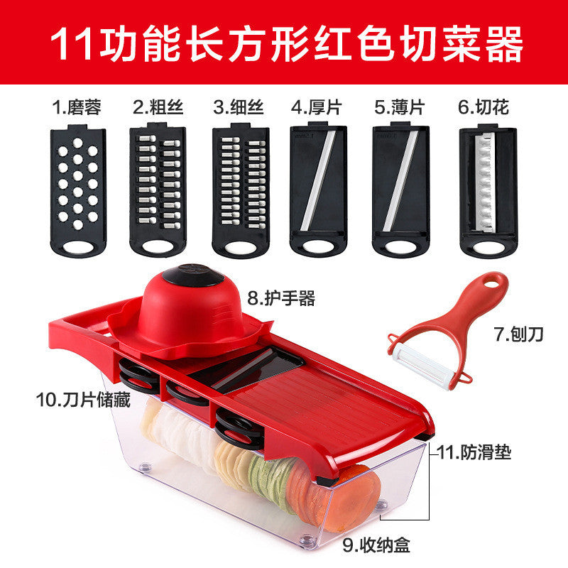 【SG Ready Stock】Vegetable Cutter / Vegetable Chopper with Basket for Fruits Vegetables