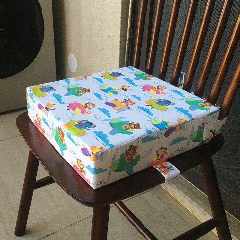 Baby Booster Cushion Seat Pad - Waterproof High-Density Sponge for Kids Chair with Breathable PVC Leather (Non-Slip)