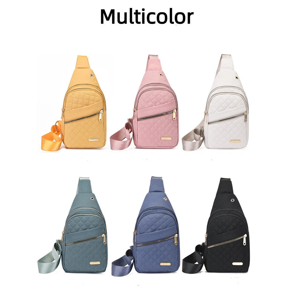 Crossbody Shoulder Bag Oxford Cloth Chest Bag Lightweight Versatile for Sports Outdoor Casual for Women (New Style)