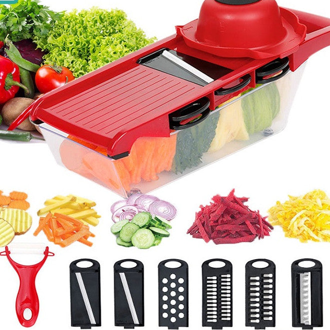 【SG Ready Stock】Vegetable Cutter / Vegetable Chopper with Basket for Fruits Vegetables