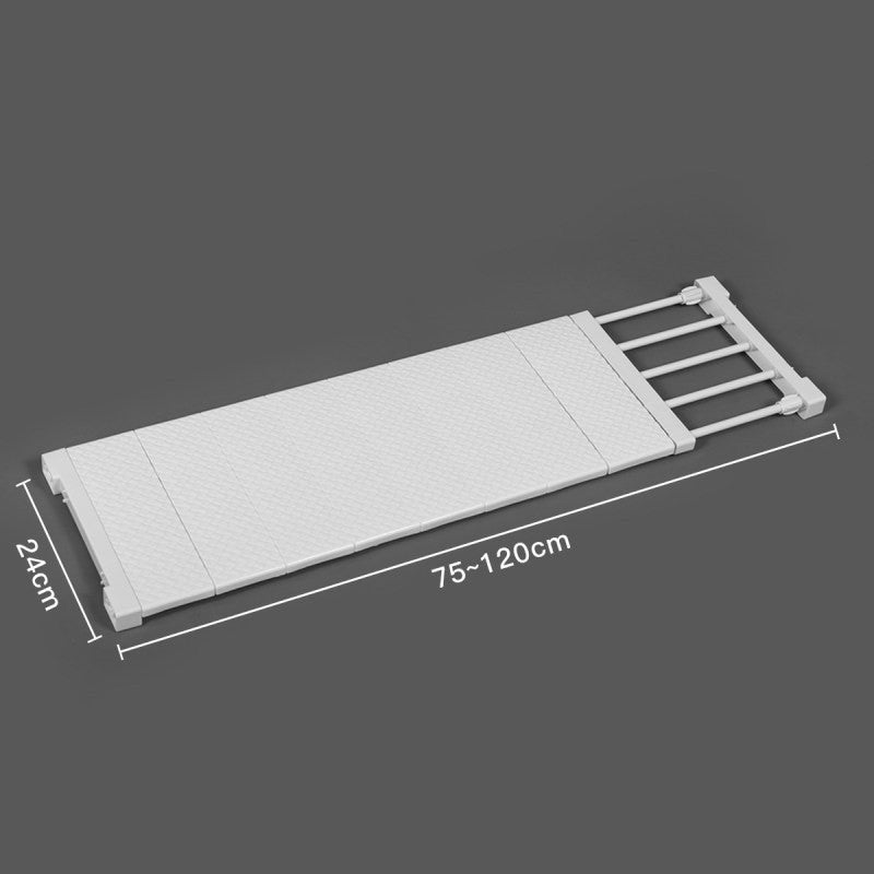 Extendable Wardrobe Shelf Adjustable Closet Organizer Rack Adjustable Extendable Wardrobe Shelf Space Saving