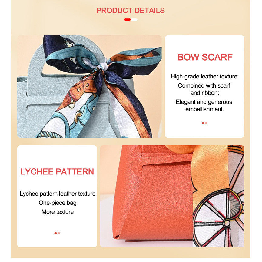 【SG Stock】Wedding Candy Box Leather Handbag with Ribbon Christmas Candy Boxes Gift Bag For Birthday Party Wedding Event