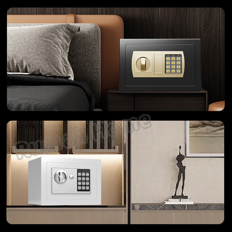 Digital Security Safe Box | Electronic Password/Key Unlock For Kids Adults Document Storage Secret Items Home Piggy Bank