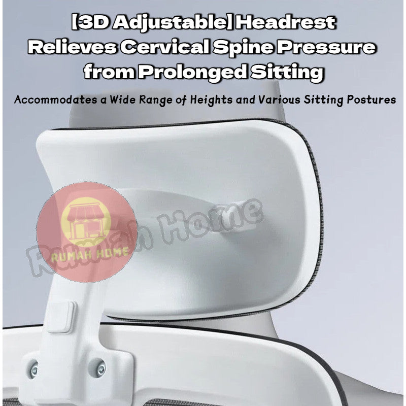 High-Back Ergonomic Mesh Office Desk Chair Lumbar Support Computer Gaming Chair With Pillow for Home Study