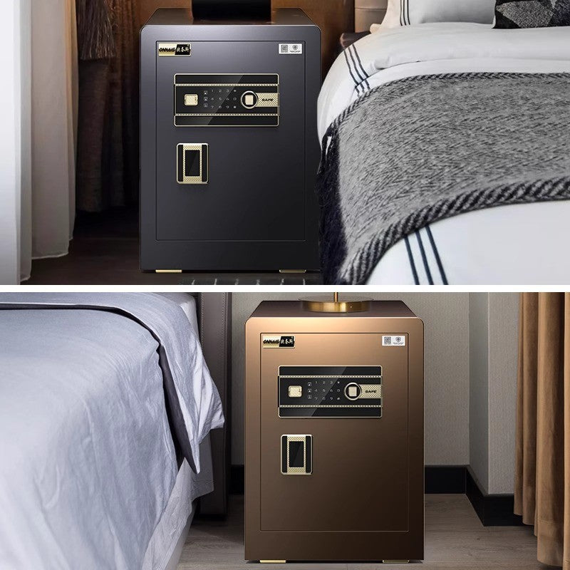 Smart Safe Box For Home Office | Fingerprint Password Key Unlock | Anti-theft Fireproof Alarm Security Box