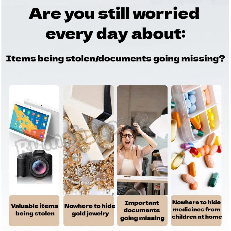 Digital Security Safe Box | Electronic Password/Key Unlock For Kids Adults Document Storage Secret Items Home Piggy Bank