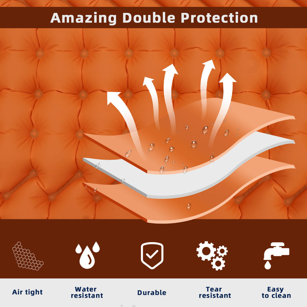 Camping Inflatable Mat With Air Pillow Outdoor Beach Air Mattress Portable Waterproof air mattress sleeping bag