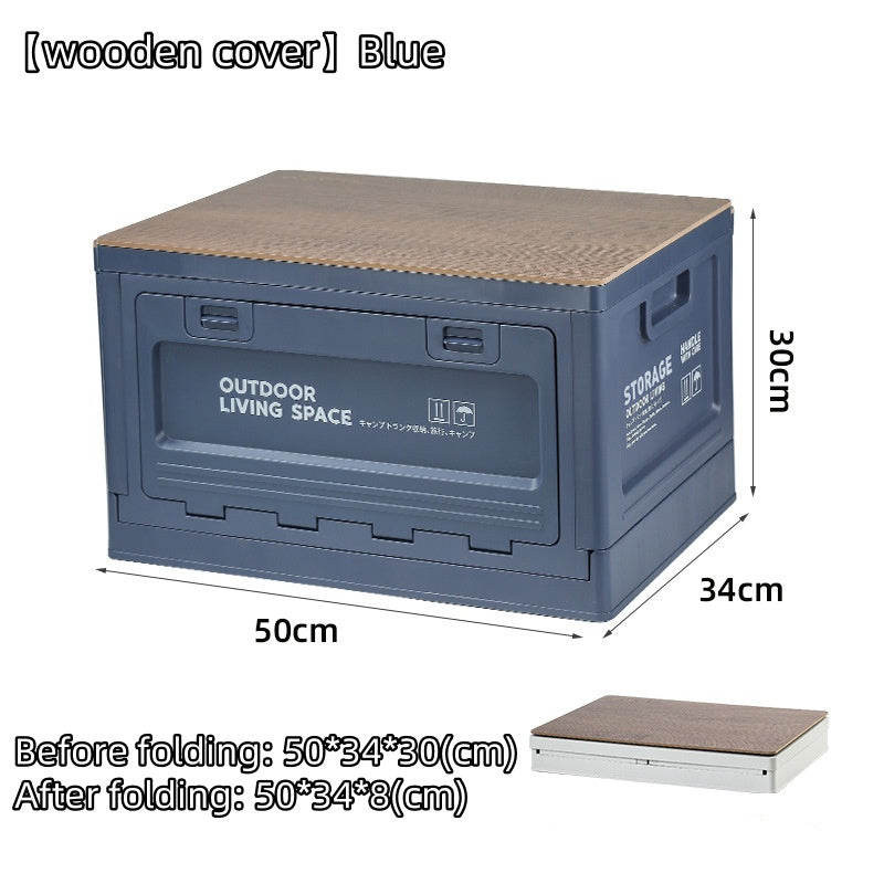 50L Foldable Storage Box Portable Waterproof Cabinet For Camping,Car Trunk Organiser,Outdoor Fishing