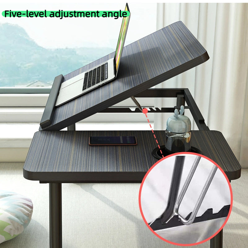 Foldable Laptop Desk with Tablet Holder - Multi-Purpose Bed/Office Table for Study,Work,Dorm & Small Spaces Space-Saving