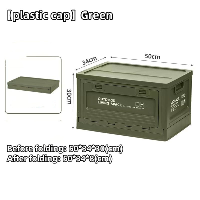 50L Foldable Storage Box Portable Waterproof Cabinet For Camping,Car Trunk Organiser,Outdoor Fishing