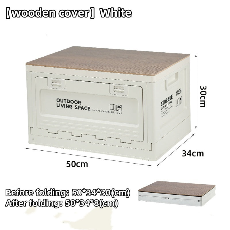 50L Foldable Storage Box Portable Waterproof Cabinet For Camping,Car Trunk Organiser,Outdoor Fishing
