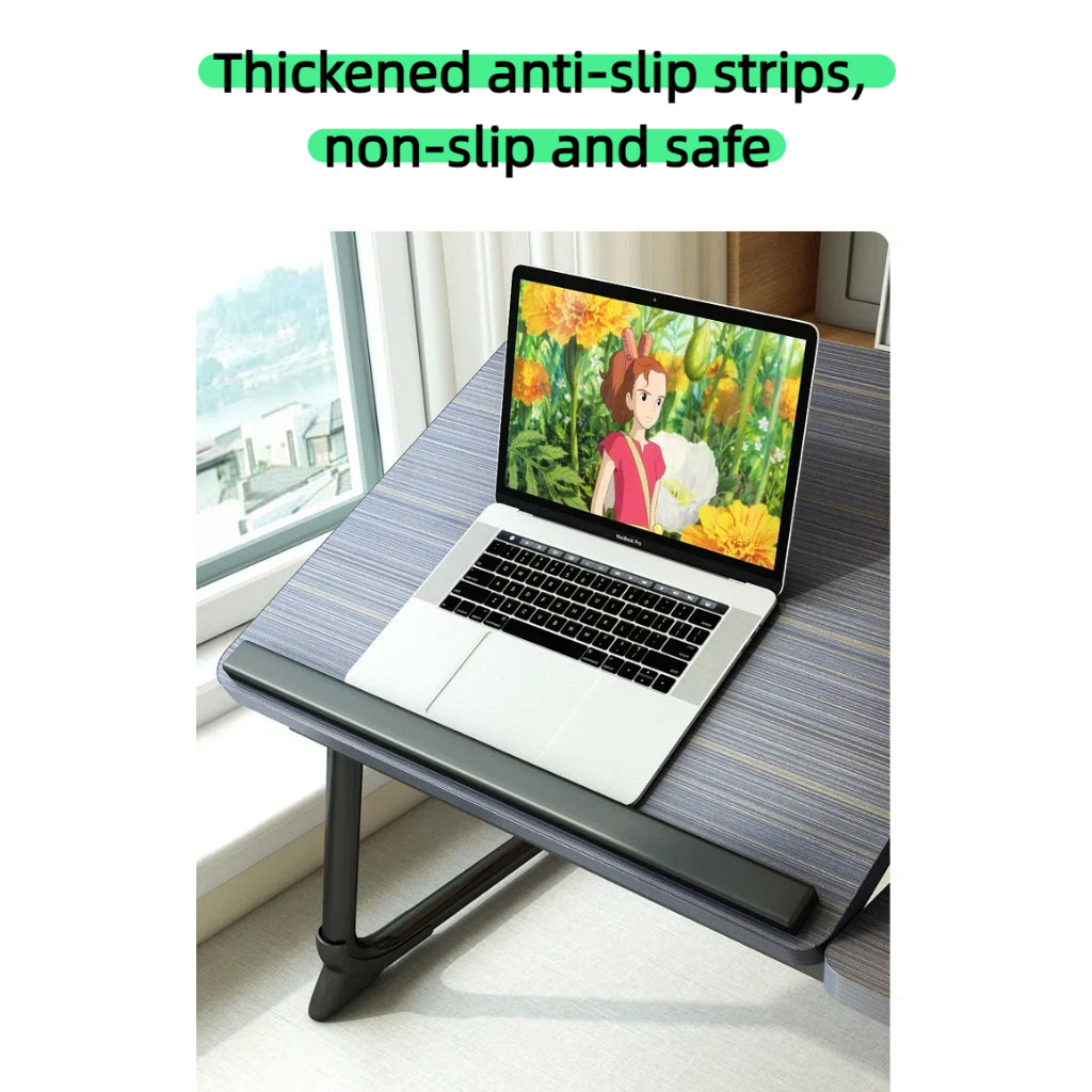 Foldable Laptop Desk with Tablet Holder - Multi-Purpose Bed/Office Table for Study,Work,Dorm & Small Spaces Space-Saving