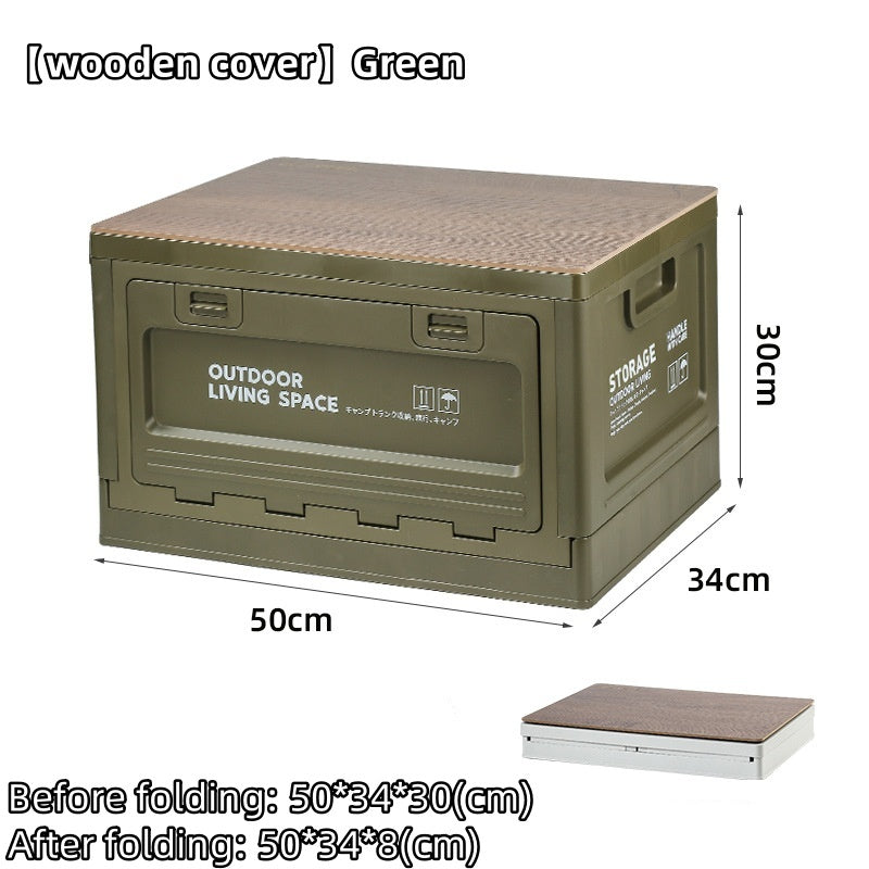 50L Foldable Storage Box Portable Waterproof Cabinet For Camping,Car Trunk Organiser,Outdoor Fishing