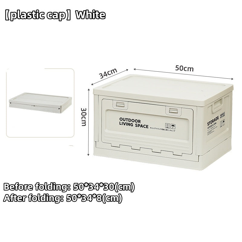 50L Foldable Storage Box Portable Waterproof Cabinet For Camping,Car Trunk Organiser,Outdoor Fishing