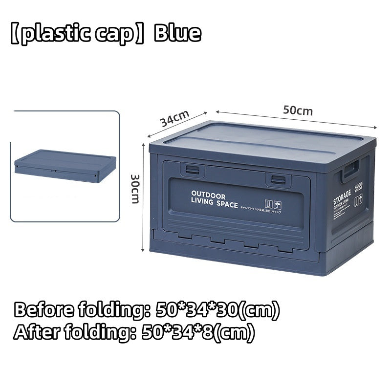 50L Foldable Storage Box Portable Waterproof Cabinet For Camping,Car Trunk Organiser,Outdoor Fishing