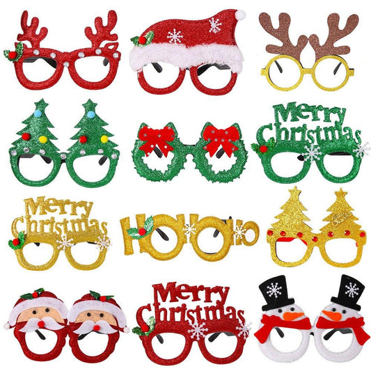 （SG Stock)Rumahhome Christmas party decoration glasses/mask Christmas gift