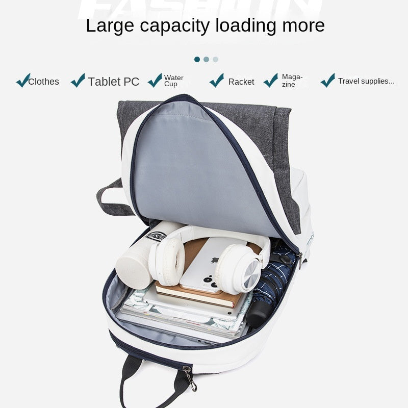 50L Badminton Bag Large Capacity Waterproof Sports Gym Backpack Unisex for Tennis & Travel, Outdoor