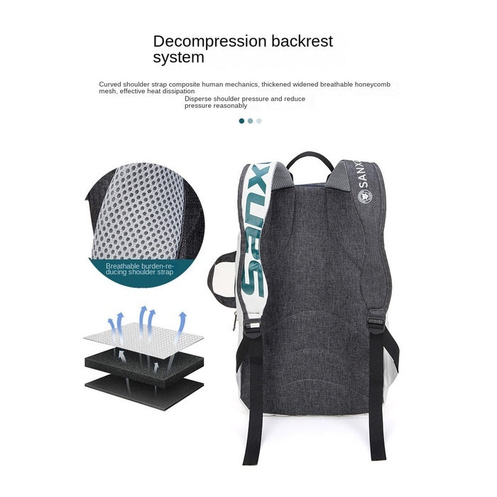 50L Badminton Bag Large Capacity Waterproof Sports Gym Backpack Unisex for Tennis & Travel, Outdoor