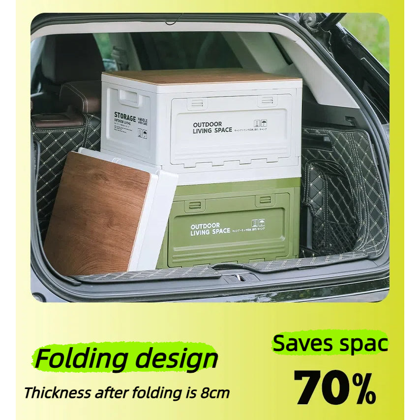 50L Foldable Storage Box Portable Waterproof Cabinet For Camping,Car Trunk Organiser,Outdoor Fishing