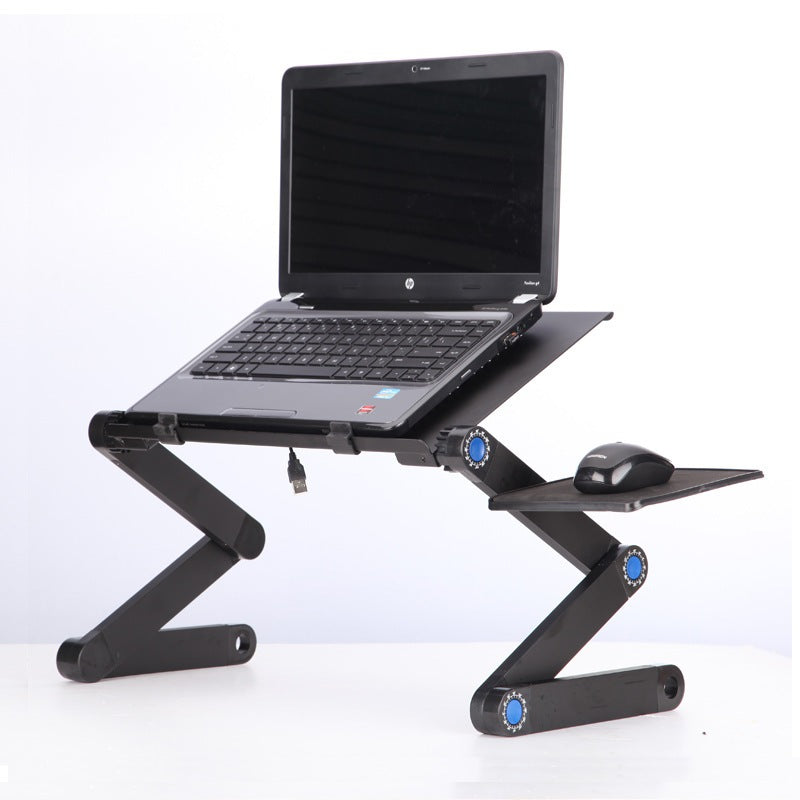 Foldable Adjustable Laptop Stand with Vented Aluminum, Portable for Desk & Bed, Tablet Stand