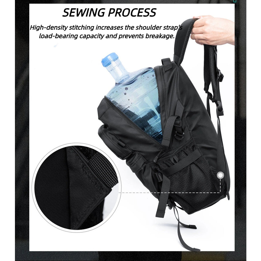 Japanese Trendy Waterproof Laptop Backpack - School Work Travel Bag Multi Compartment