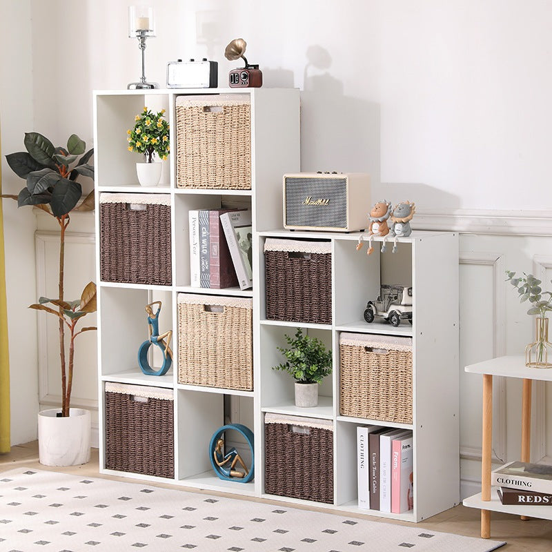 Foldable Rattan Basket - Hand-Woven Storage Solution | Stylish Toy & Clothing Organizer - Eco-Friendly Design