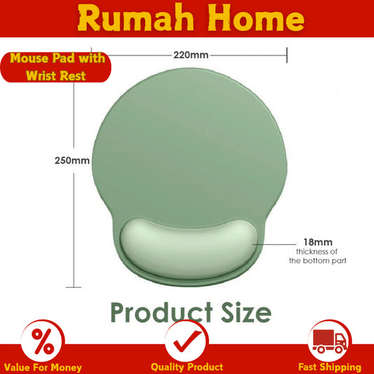 Game Mouse Pad Wrist Rest Support Comfortable Silicone Non Slip Soft For Computer Laptop Tablet