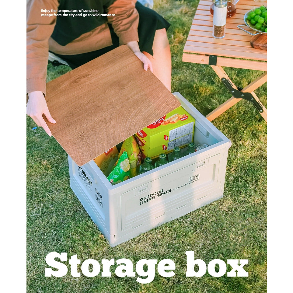 50L Foldable Storage Box Portable Waterproof Cabinet For Camping,Car Trunk Organiser,Outdoor Fishing