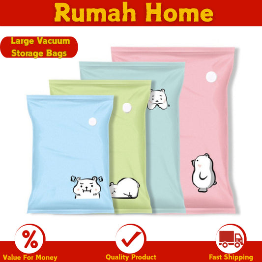 Thickened Large Vacuum Compression Wardrobe Storage Bag - Moisture-Proof for Clothes, Quilt, Cabinet,Travel & Moving