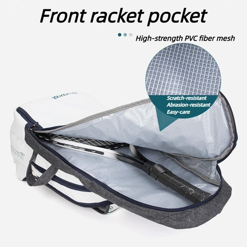 50L Badminton Bag Large Capacity Waterproof Sports Gym Backpack Unisex for Tennis & Travel, Outdoor